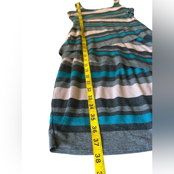 Bailey 44 Anthropologie Striped Bodycon Tank Dress Multicolor Grey Blue XS NWT - Picture 6 of 9